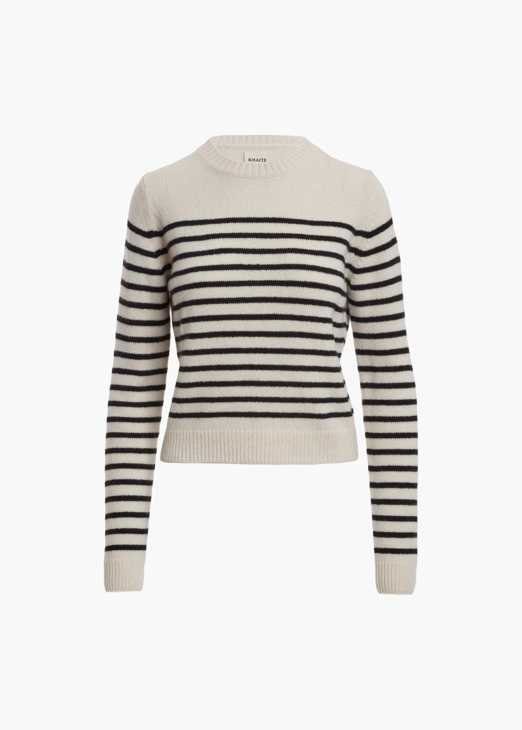 Diletta Sweater in Magnolia and Black Stripe