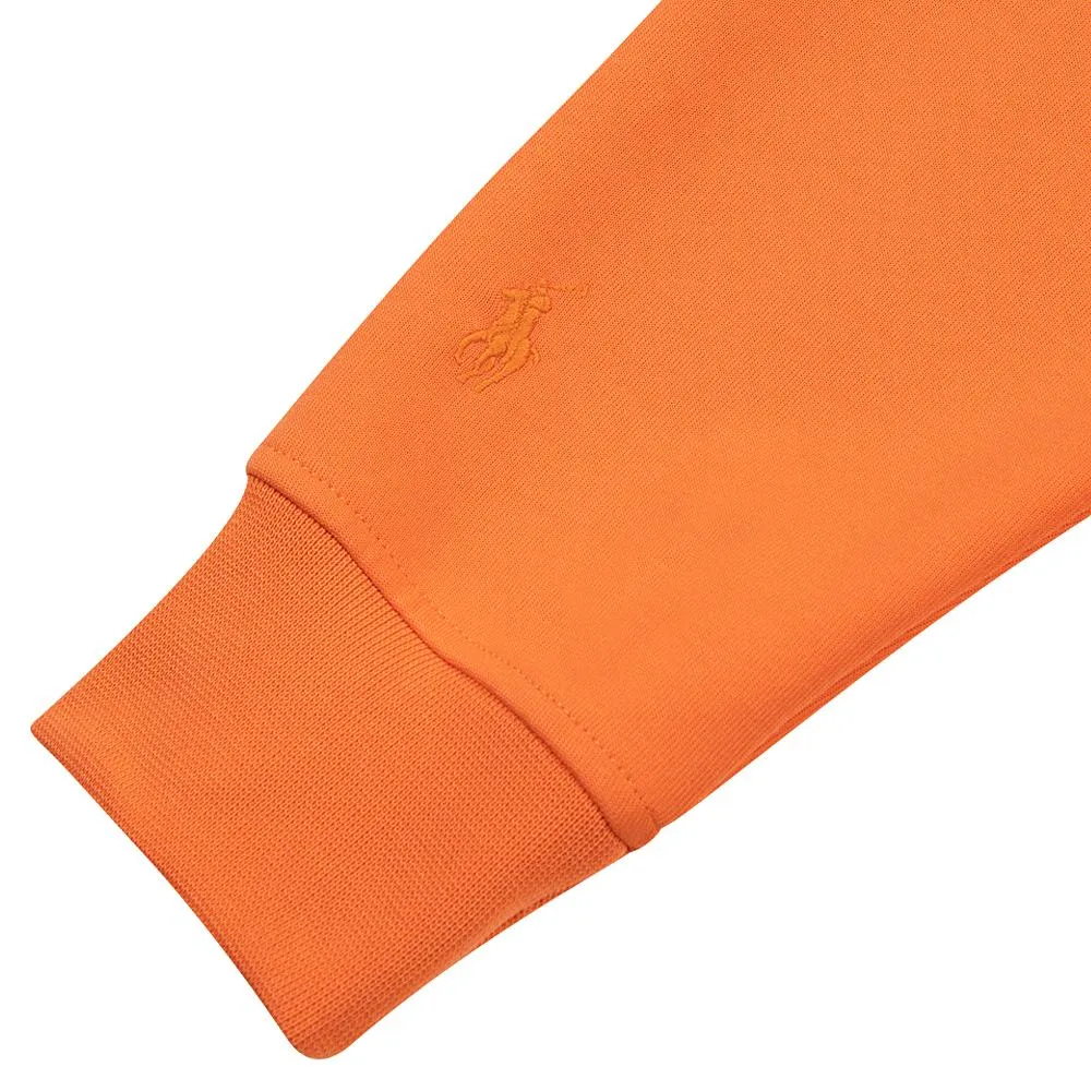 Double-Knit Pullover Hoodie | Orange