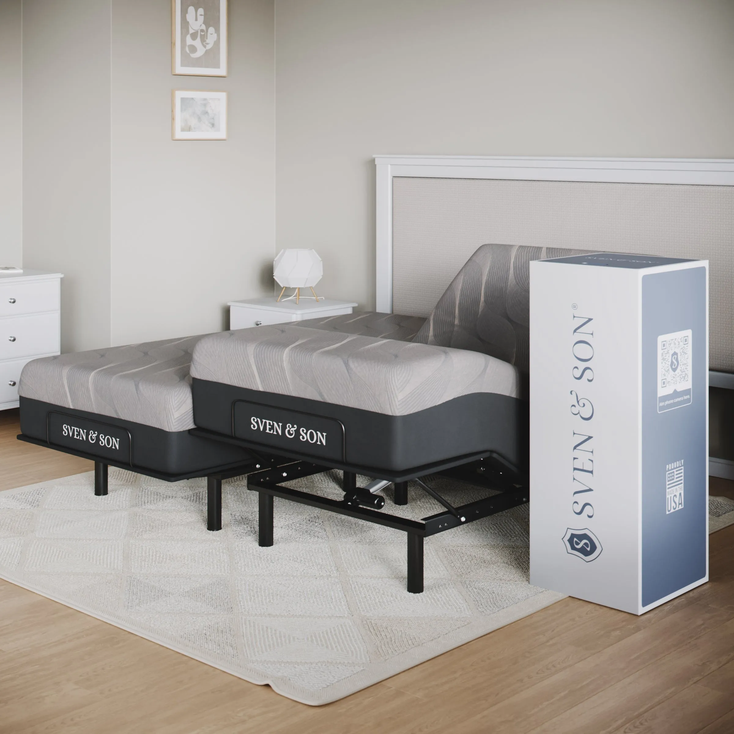 Essential Series Adjustable Bed Base   Choice of Mattress Bundle