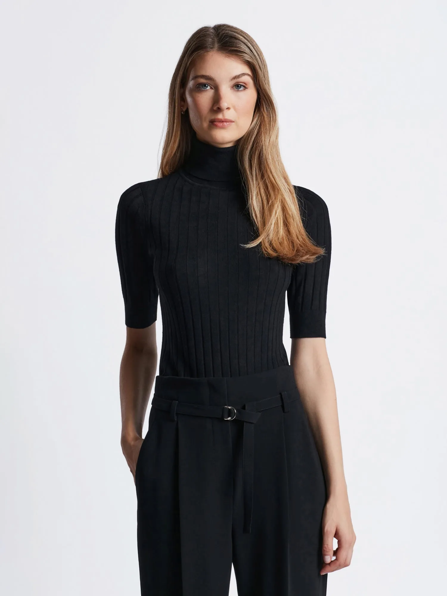 Extrafine baby merino turtleneck