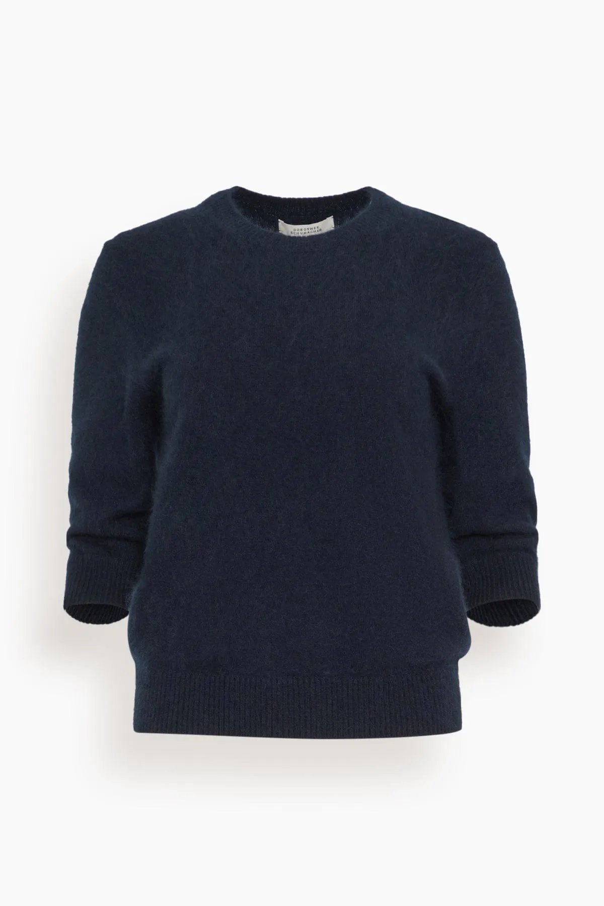 Fluffy Statement Pullover in True Navy