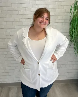 French Terry Blazer | White