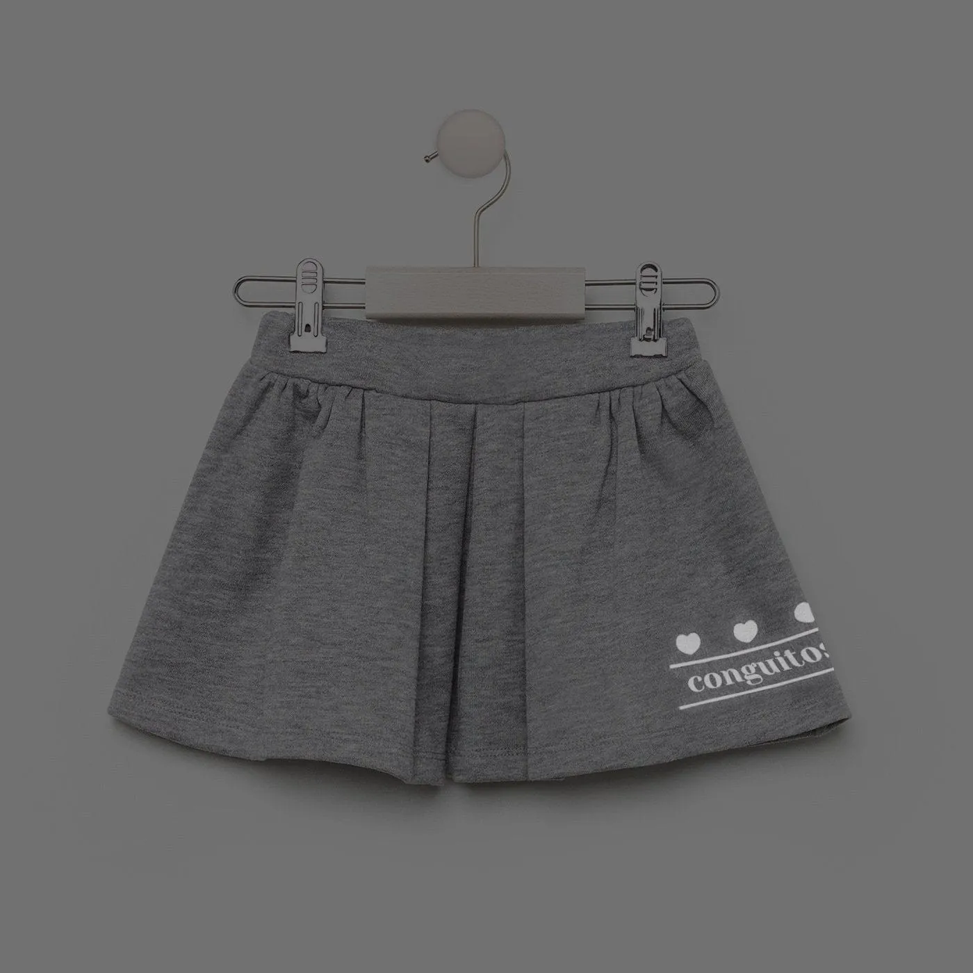 Girl's Grey Reflectant Skirt
