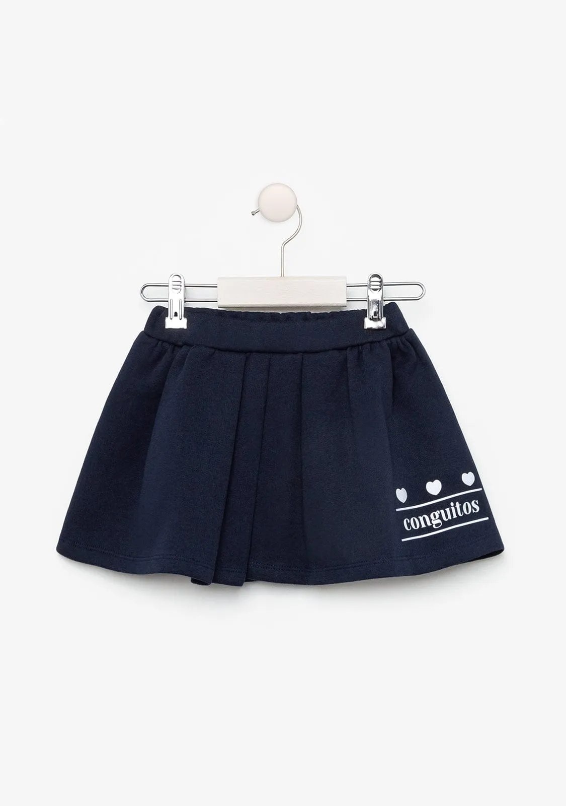 Girl's Navy Reflectant Skirt