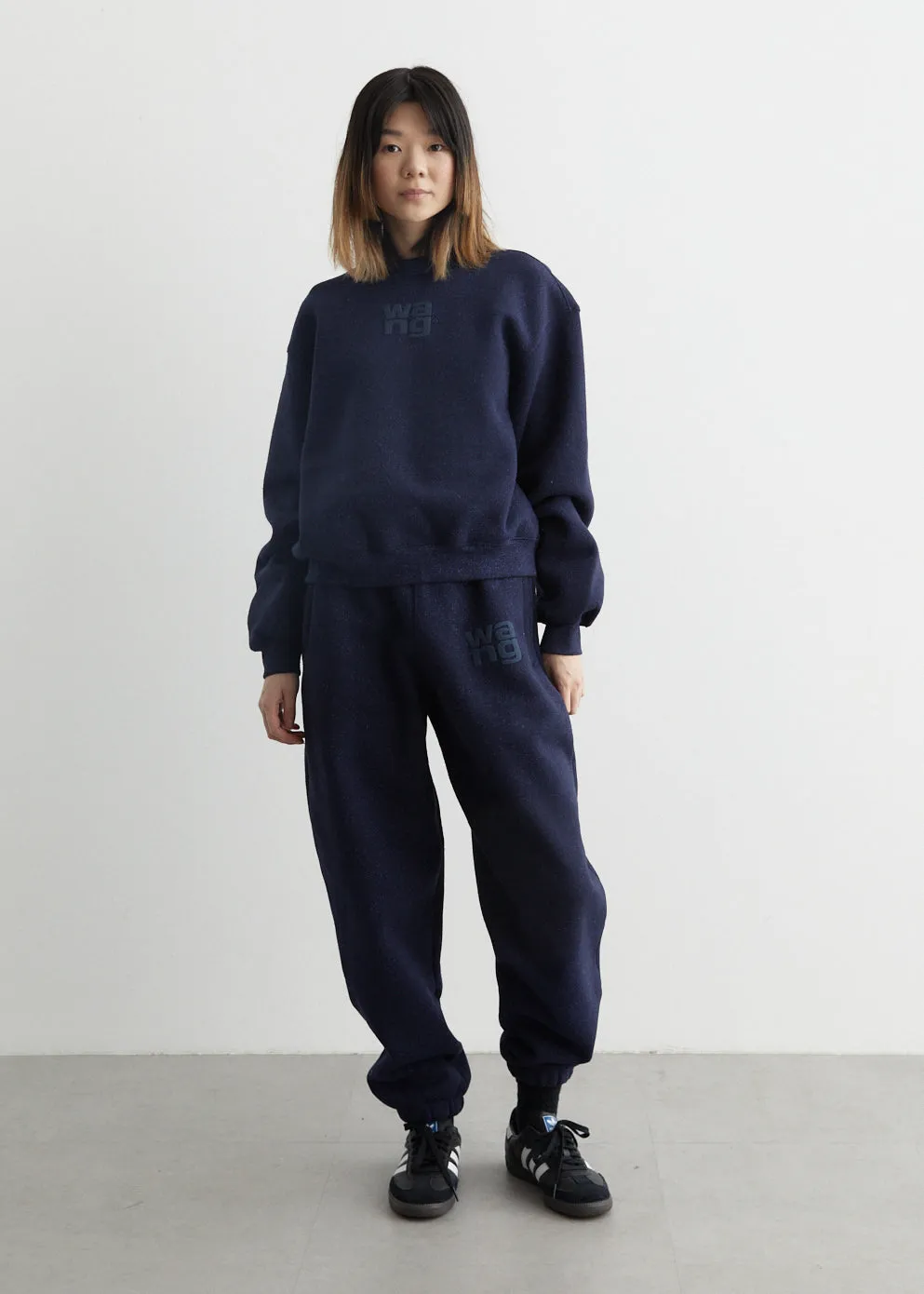 Glitter Essential Terry Sweatpants With Puff Logo