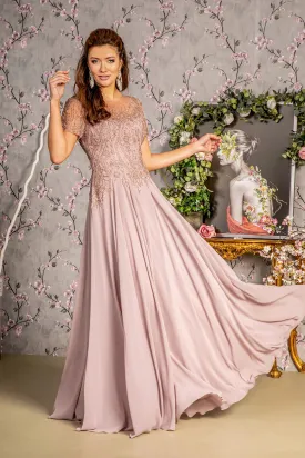 GLS BY GLORIA GL3492 Beaded A-Line Prom Gown