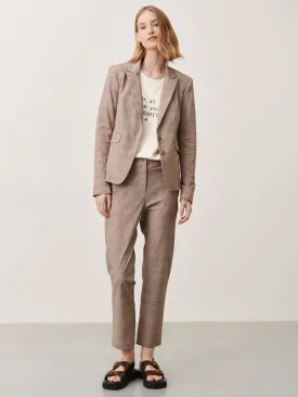 Hanna Blazer Technical Jersey | Beige