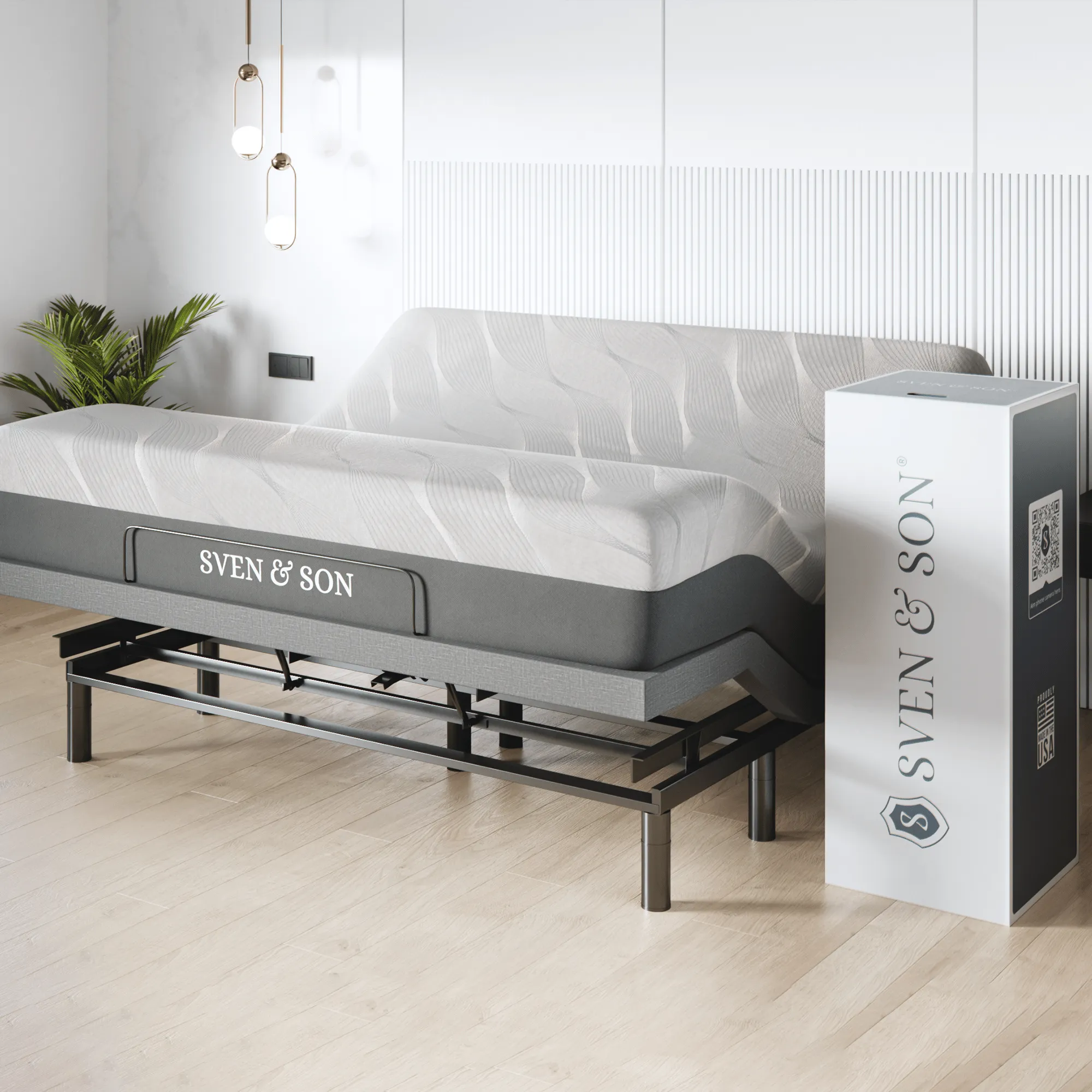 Harmony Series Adjustable Bed Base   Choice of Mattress Bundle