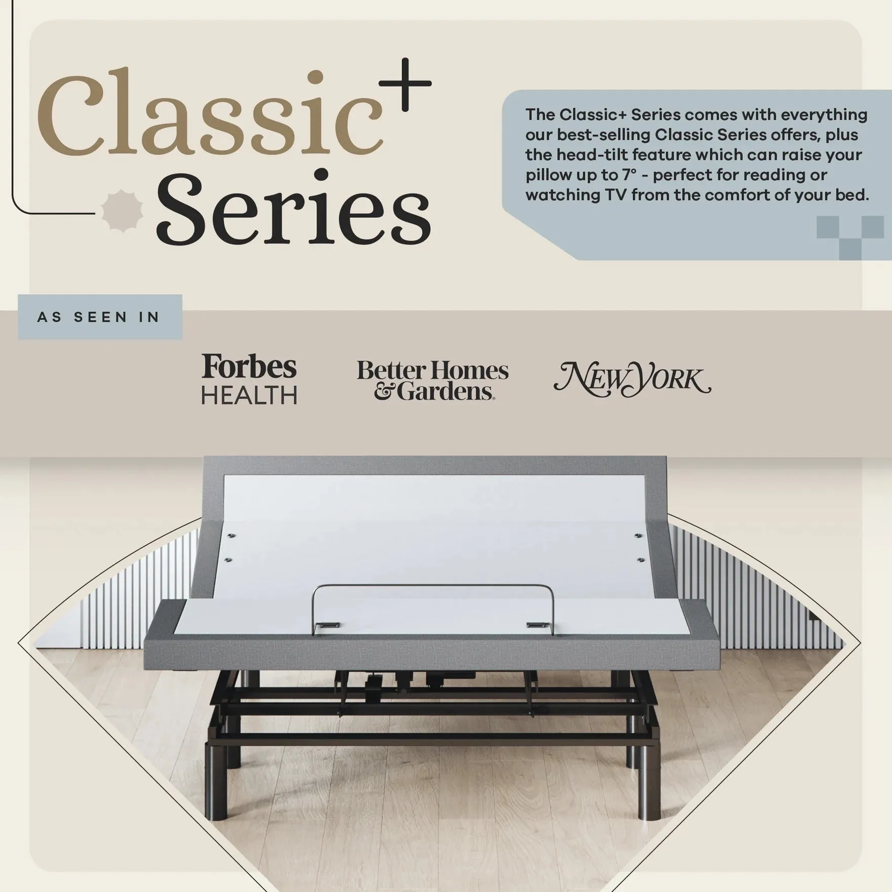 Harmony Series Adjustable Bed Base   Choice of Mattress Bundle