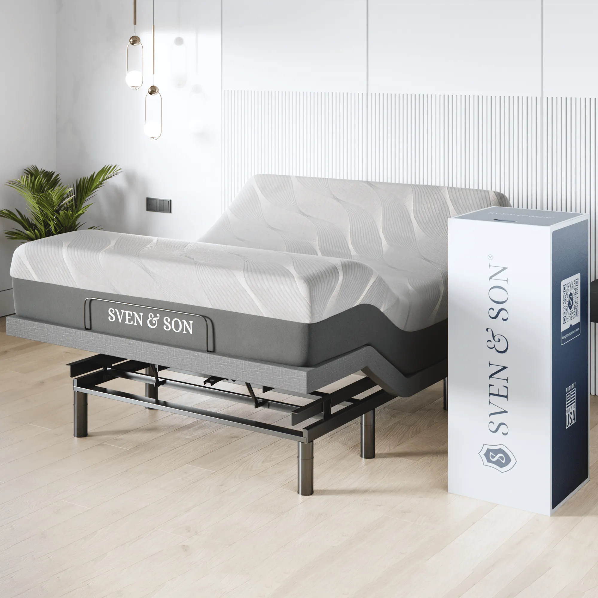 Harmony Series Adjustable Bed Base   Choice of Mattress Bundle