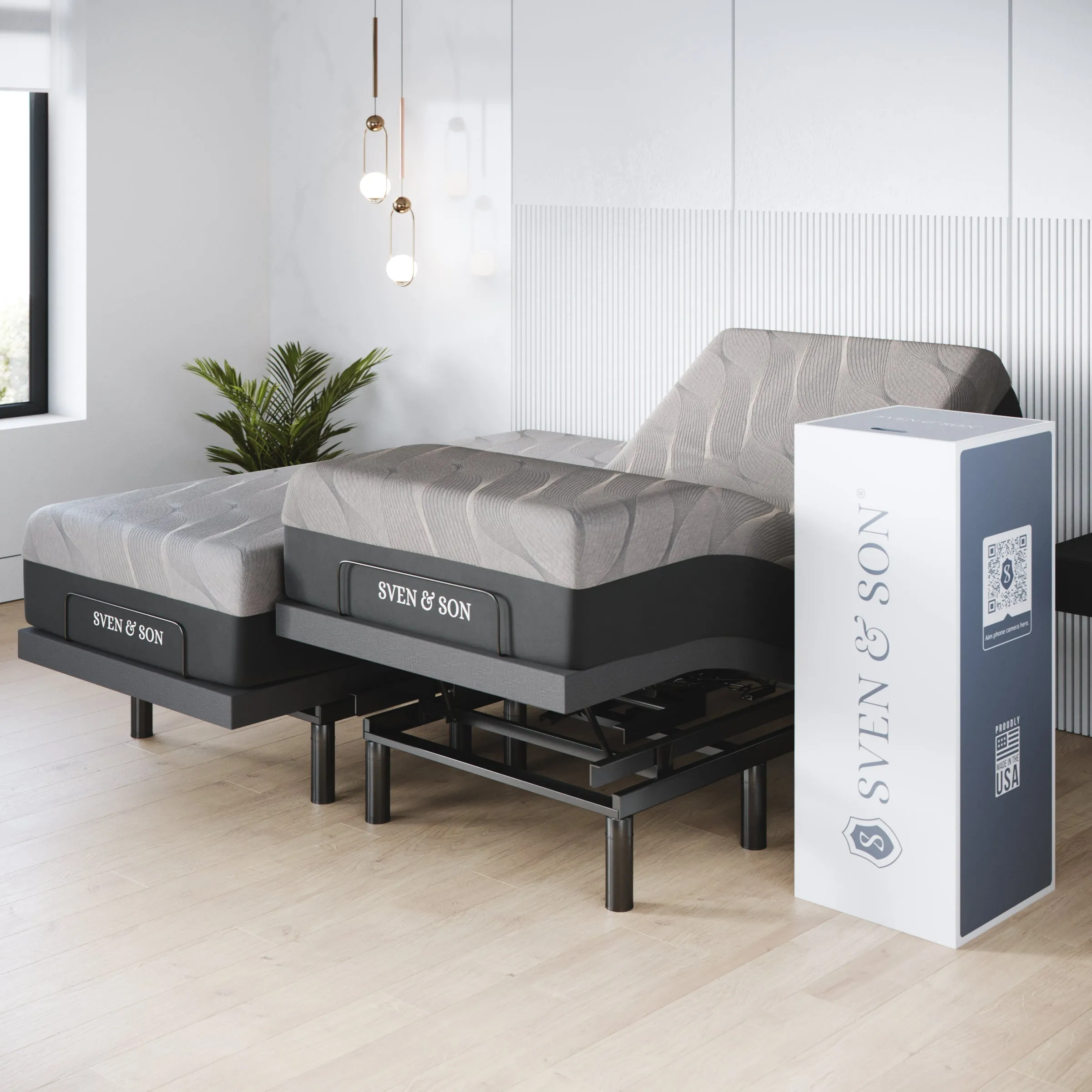 Harmony Series Adjustable Bed Base   Choice of Mattress Bundle