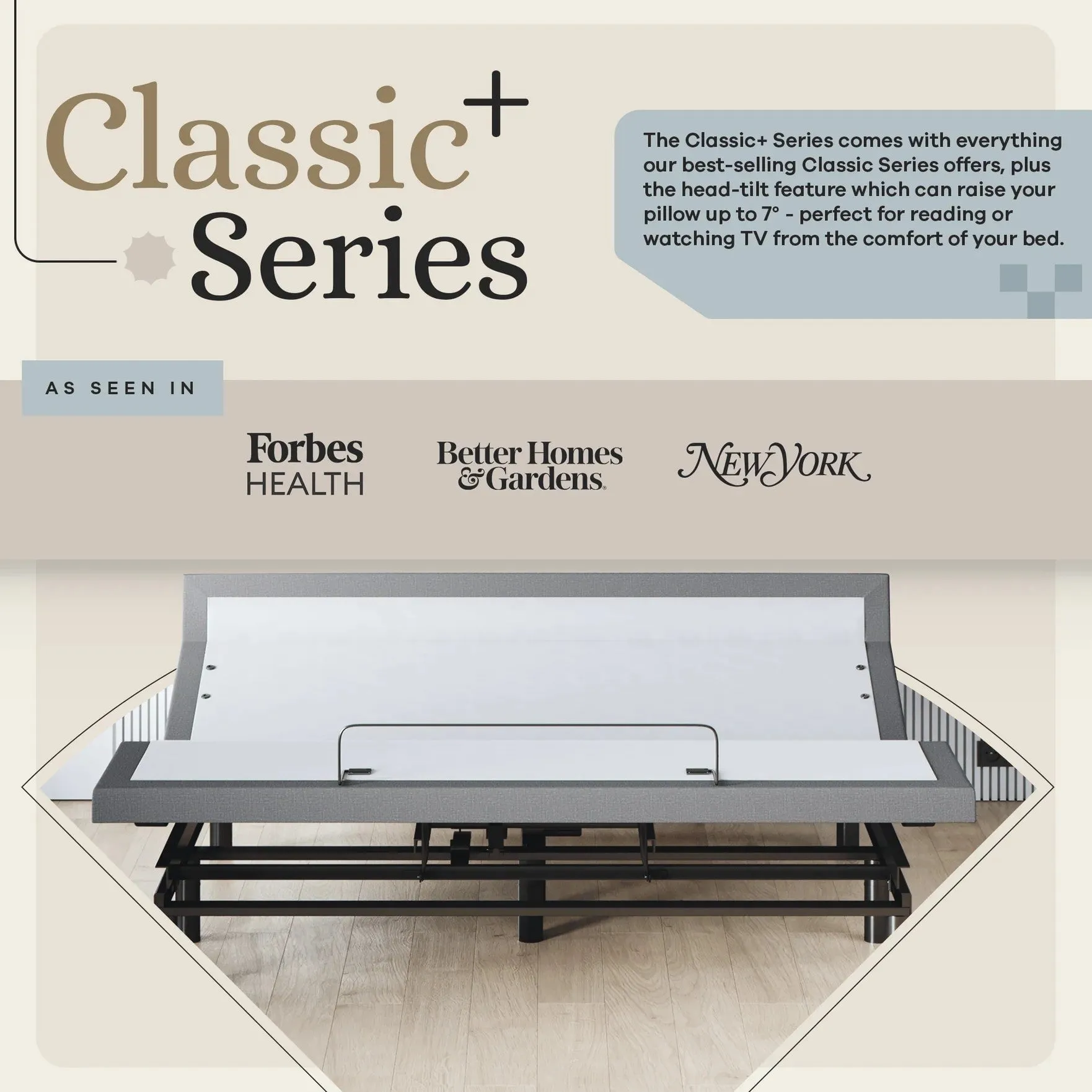 Harmony Series Adjustable Bed Base   Choice of Mattress Bundle