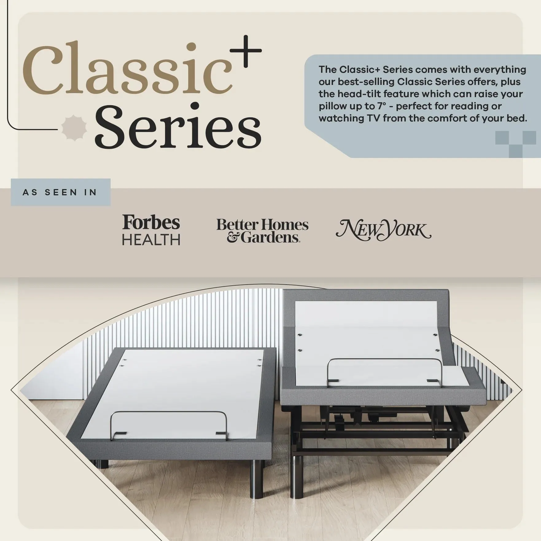 Harmony Series Adjustable Bed Base   Choice of Mattress Bundle