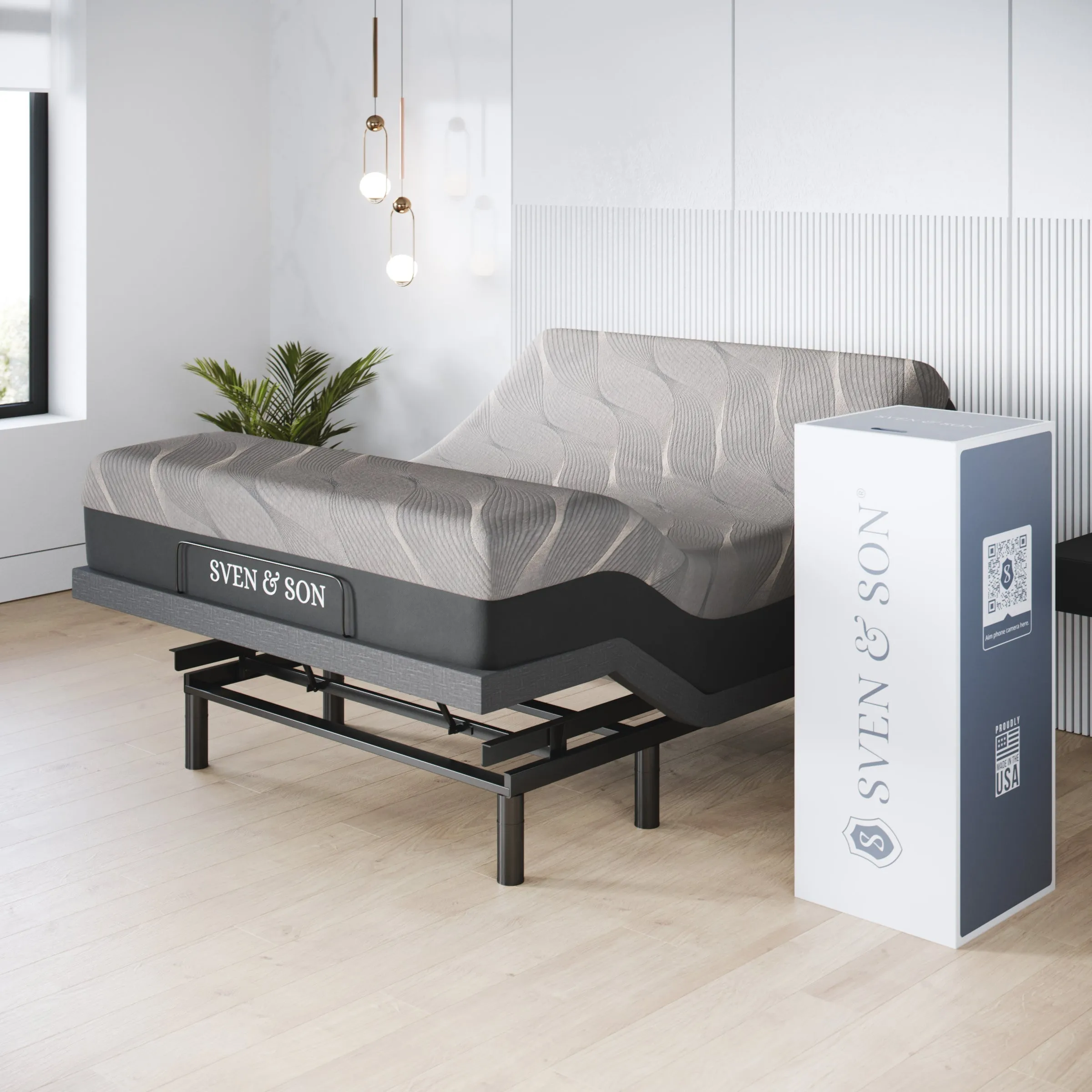 Harmony Series Adjustable Bed Base   Choice of Mattress Bundle