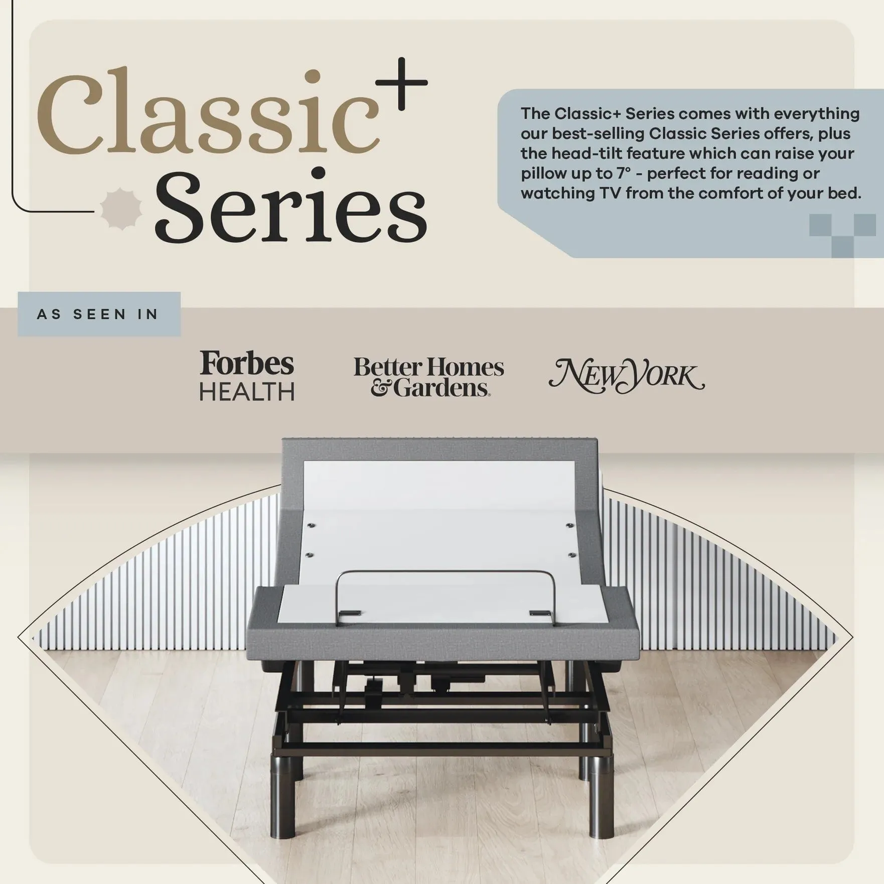 Harmony Series Adjustable Bed Base   Choice of Mattress Bundle