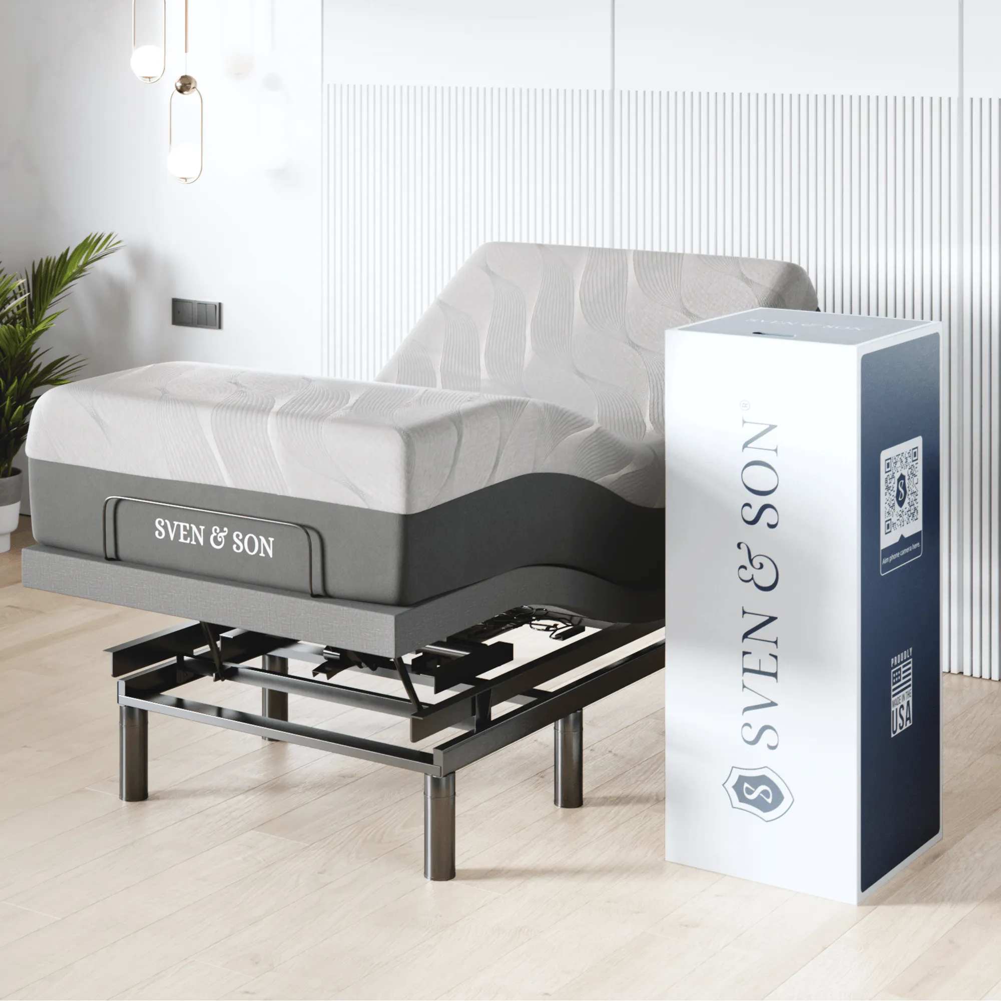 Harmony Series Adjustable Bed Base   Choice of Mattress Bundle