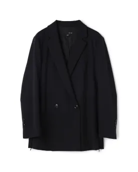 Impression Wool Mix Double Breasted Mid Length Blazer