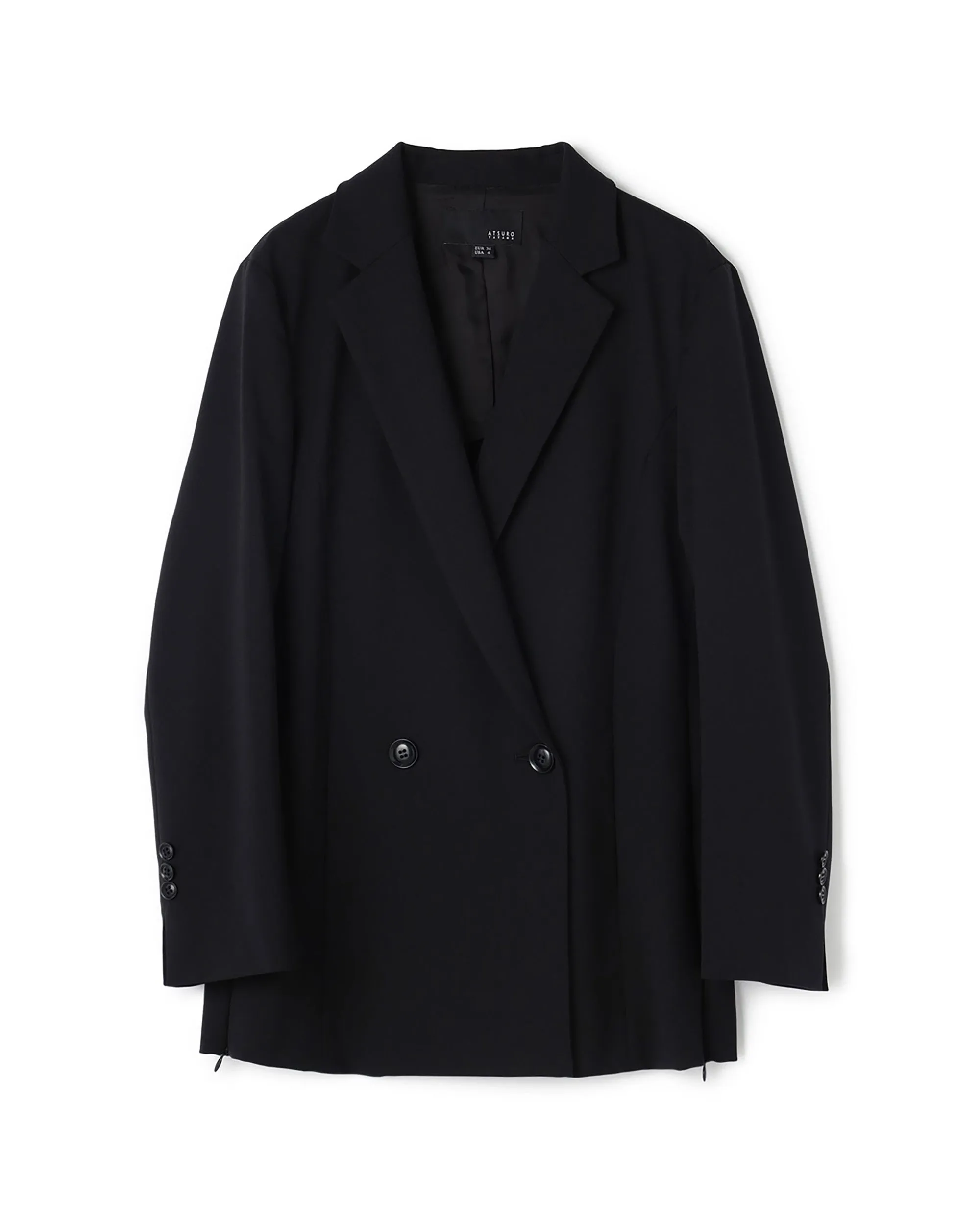 Impression Wool Mix Double Breasted Mid Length Blazer