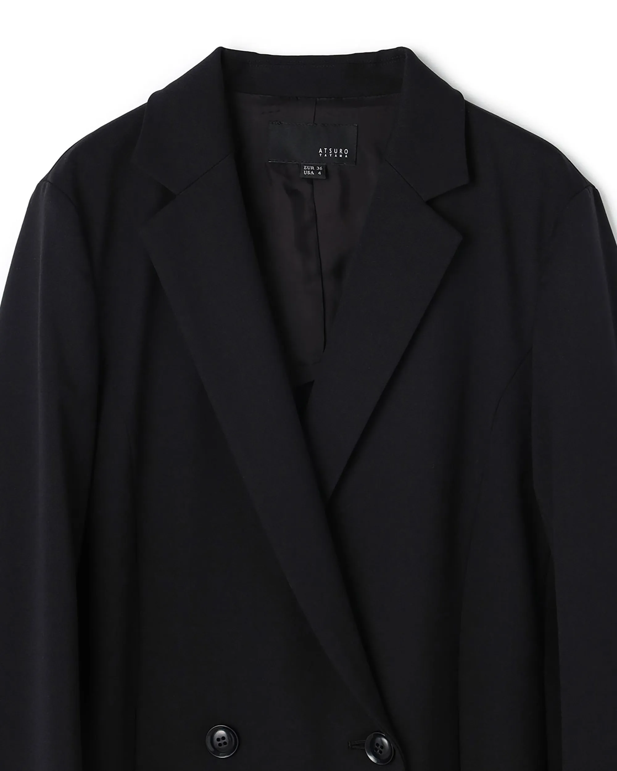 Impression Wool Mix Double Breasted Mid Length Blazer