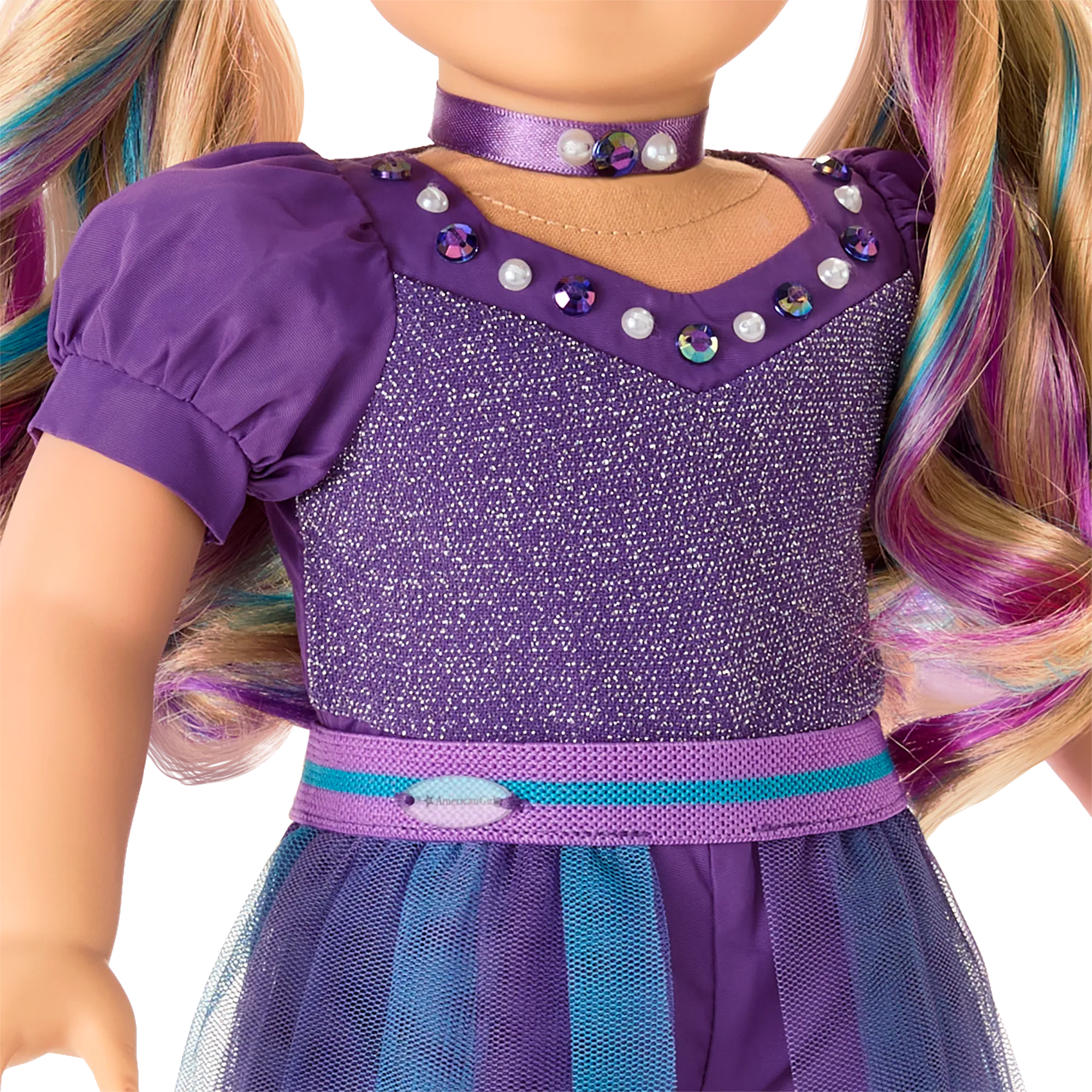June Exquisite Alexandrite Outfit for 18-inch Dolls