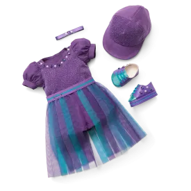 June Exquisite Alexandrite Outfit for 18-inch Dolls