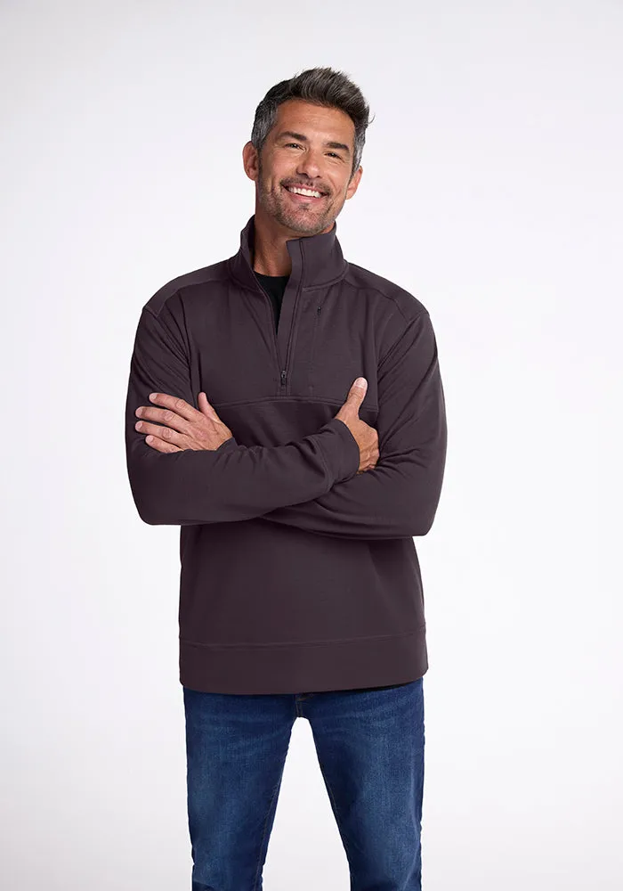 Mason 1/4 Zip - Chocolate Plum