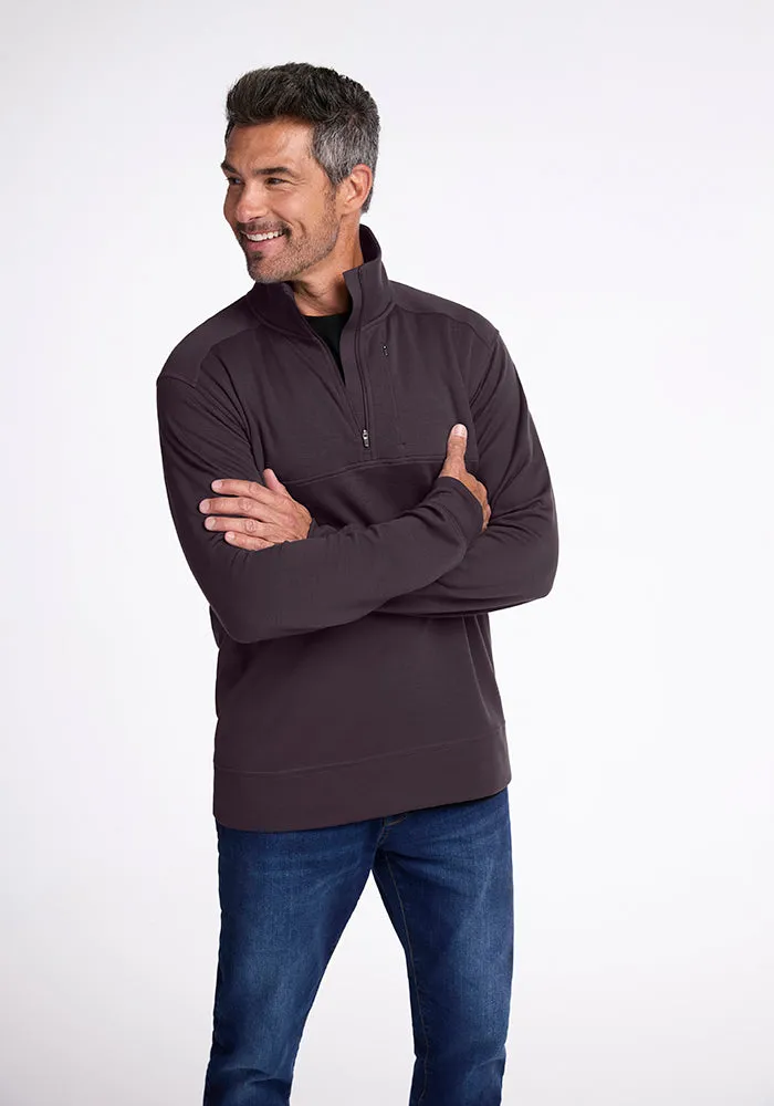 Mason 1/4 Zip - Chocolate Plum