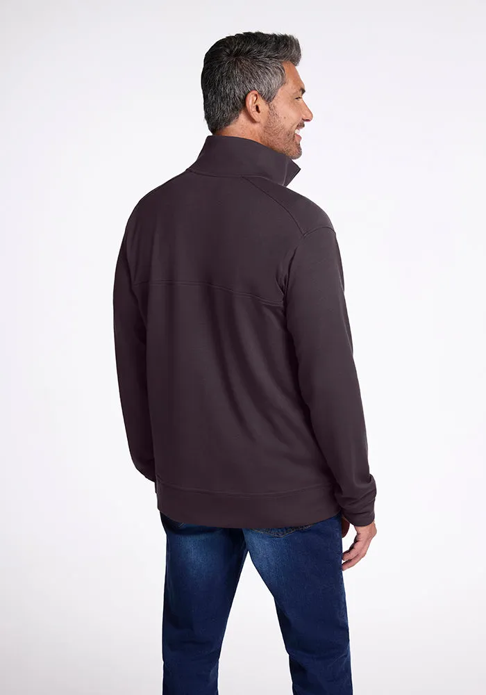 Mason 1/4 Zip - Chocolate Plum