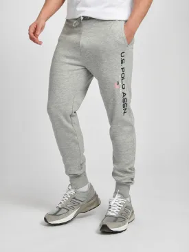 Mens Block Flag Graphic Joggers in Vintage Grey Heather