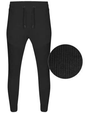 Mens Jason Qutory Joggers in Black