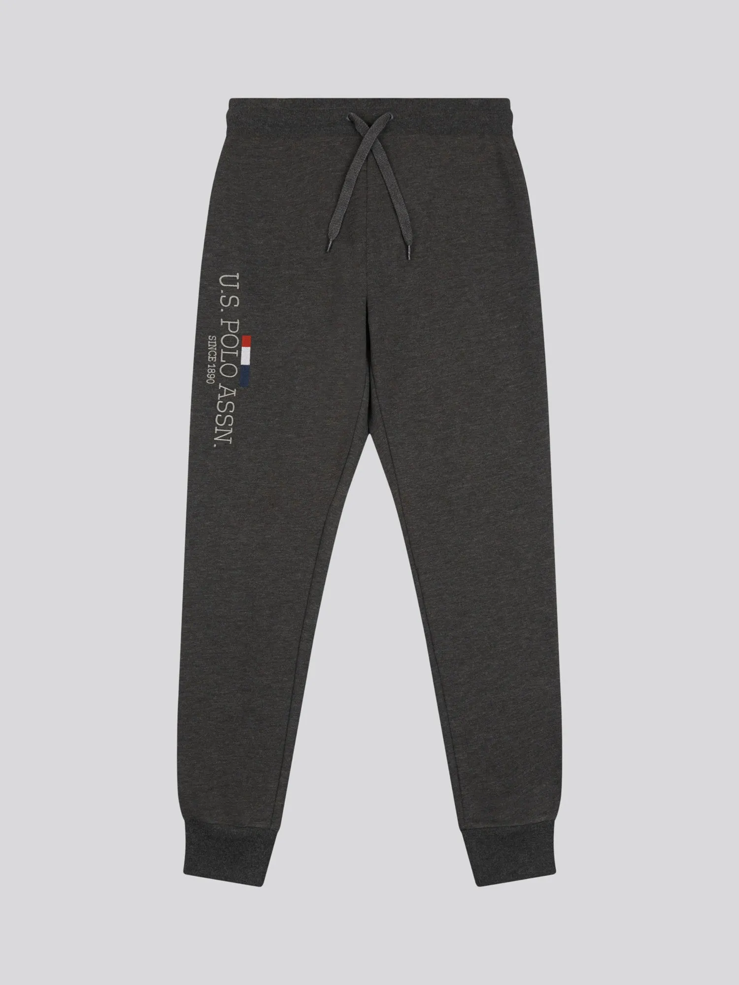 Mens Stacked Joggers in Charcoal Grey Marl