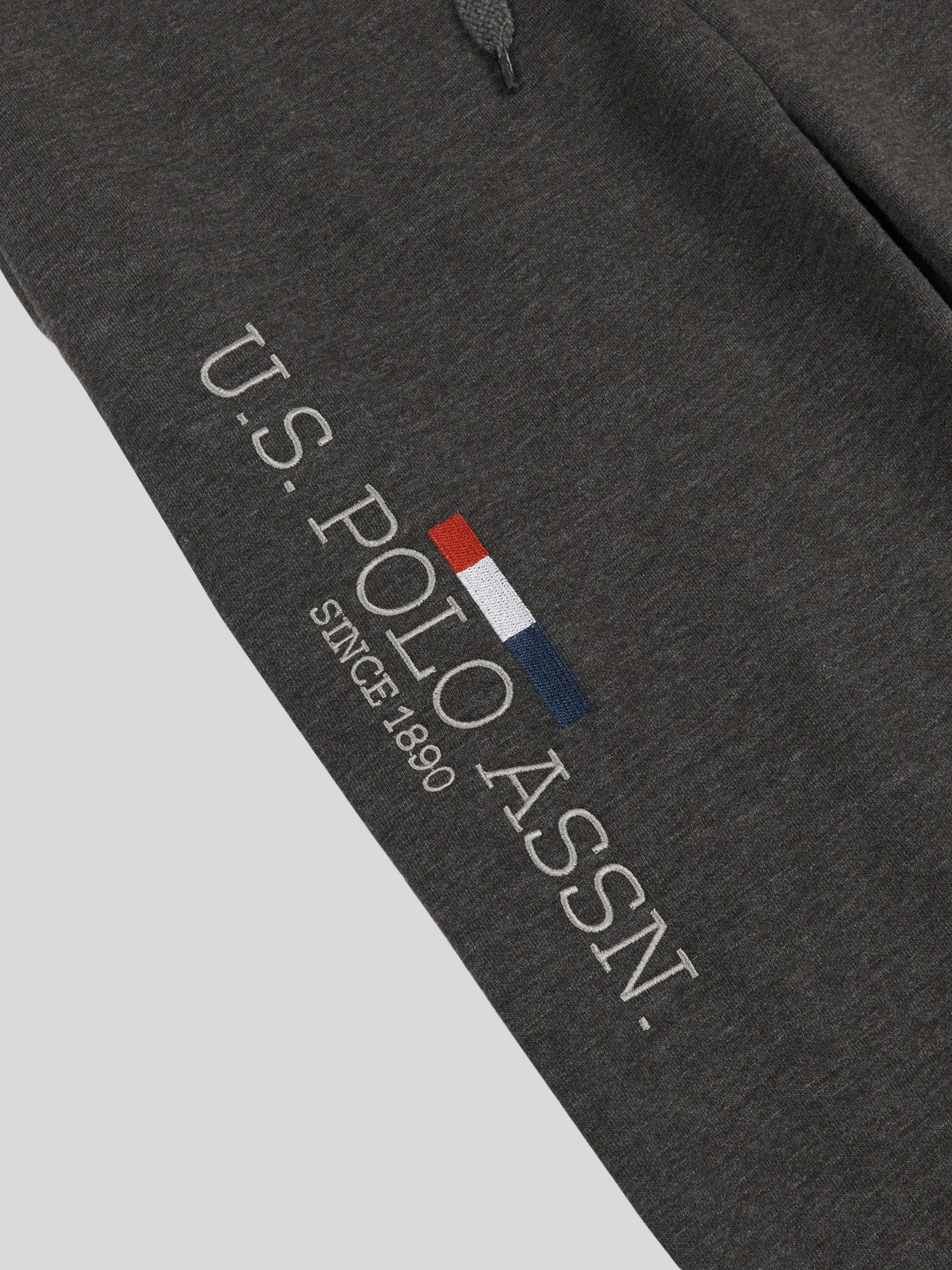 Mens Stacked Joggers in Charcoal Grey Marl