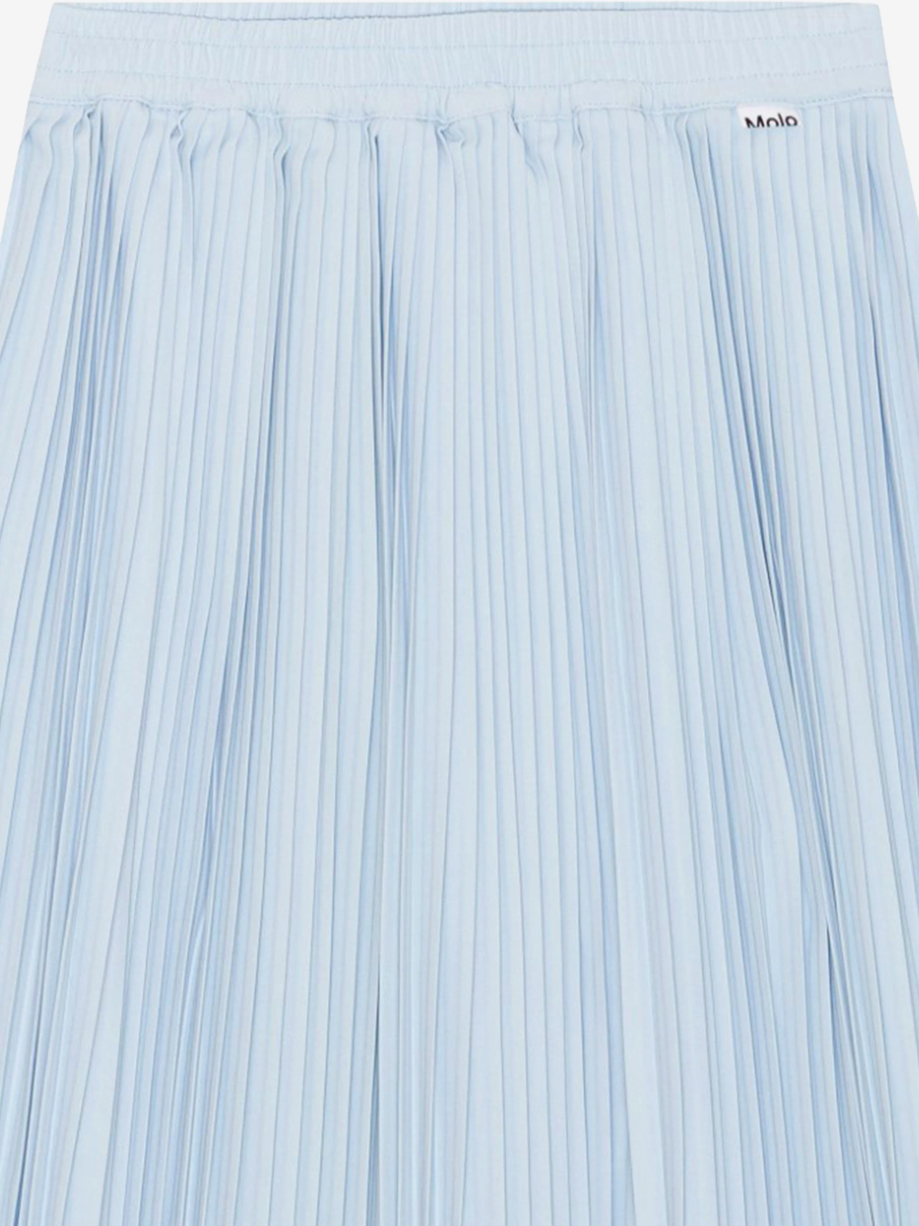 Molo Girls Pleated Midi Skirt in Blue