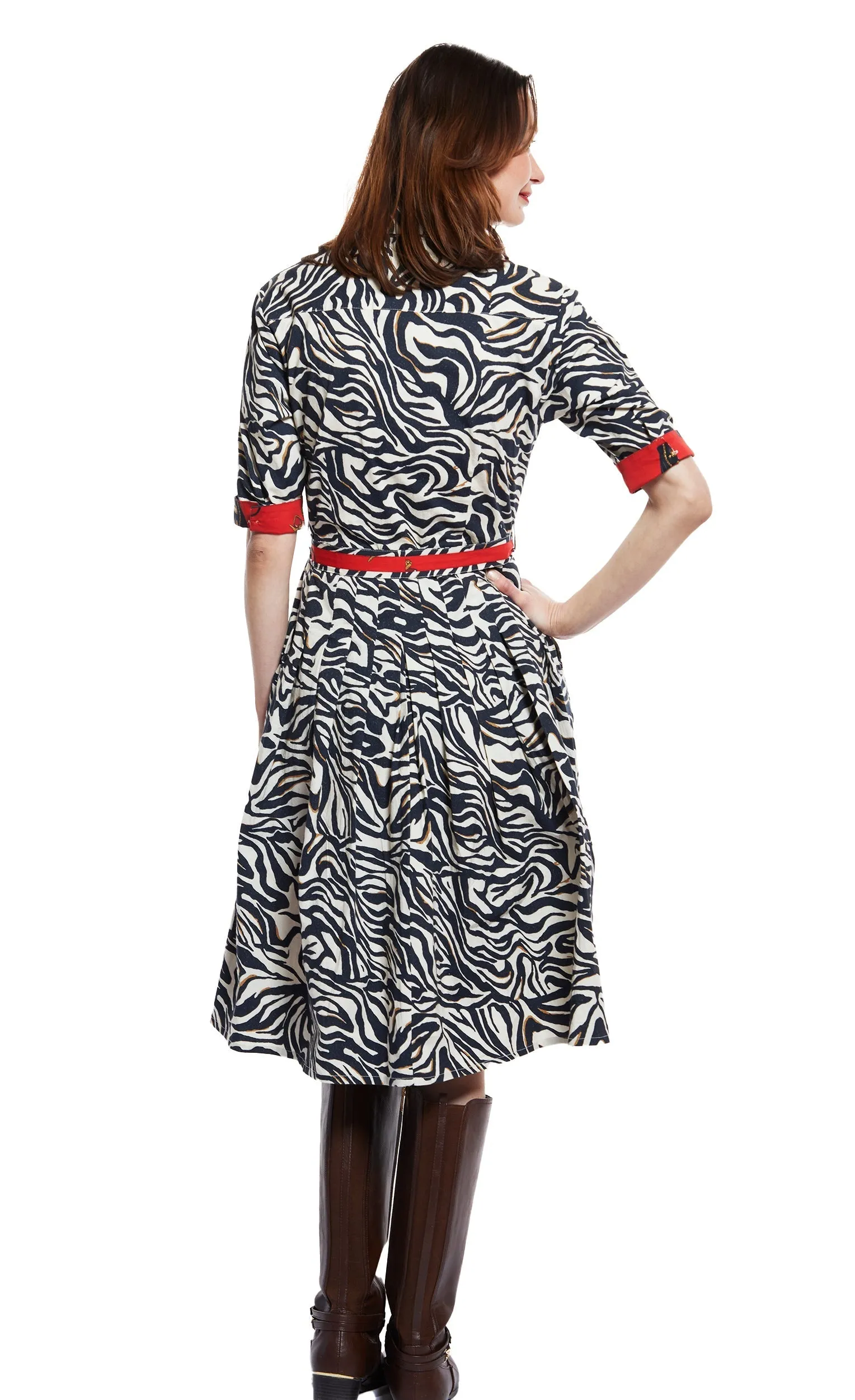 Mrs Maisel Dress - Black And White Zebra Print