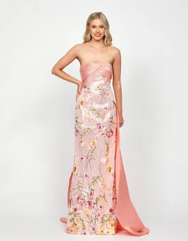 MURPHY DRAPED SEQUIN GOWN B73D37L