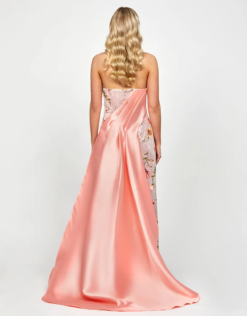 MURPHY DRAPED SEQUIN GOWN B73D37L