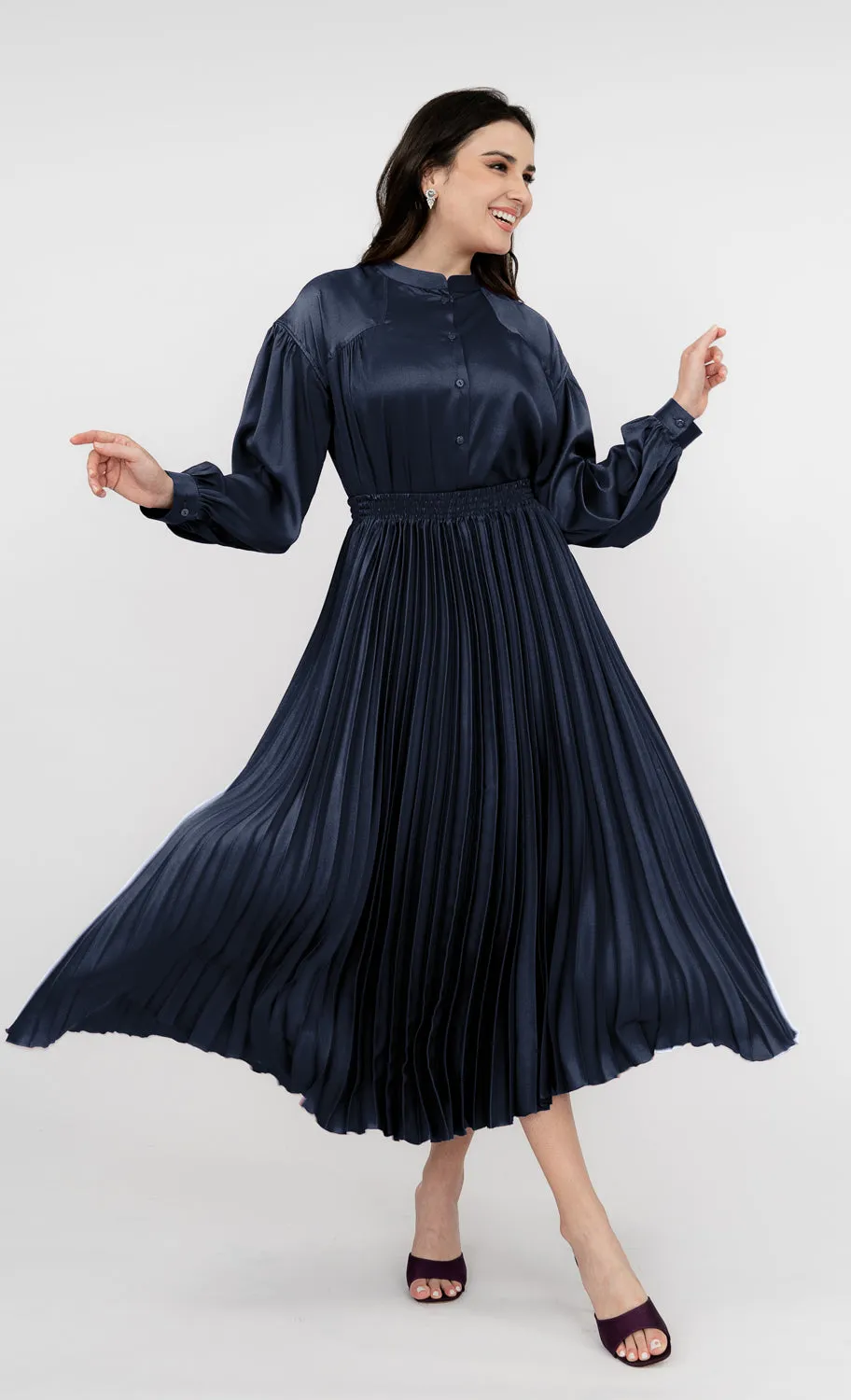 Natalia Skirt in Pageant Blue