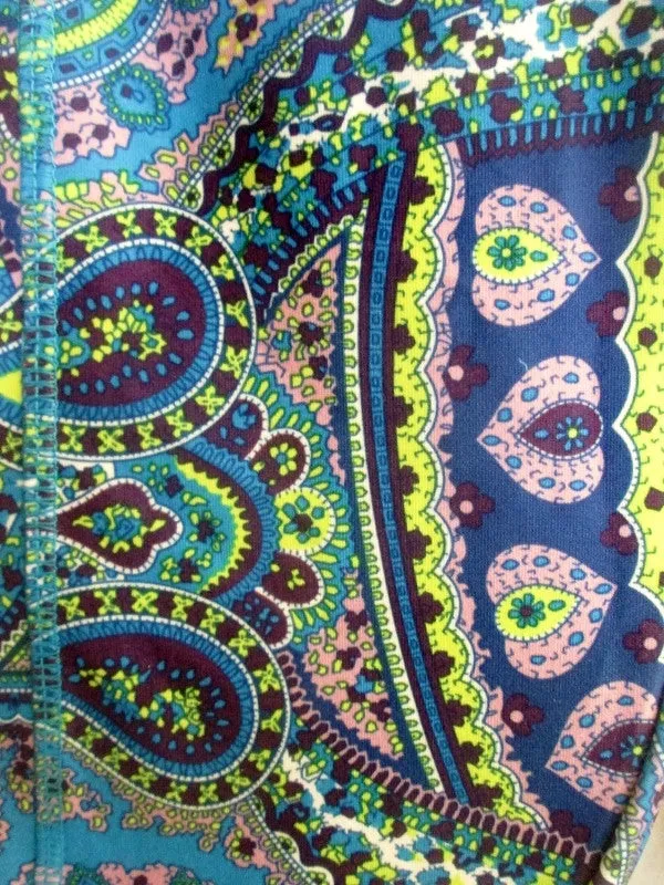 NEW Womens ABS Brand Sweatpants Athletic Workout Yoga Fitness Pants BLUE L Paisley