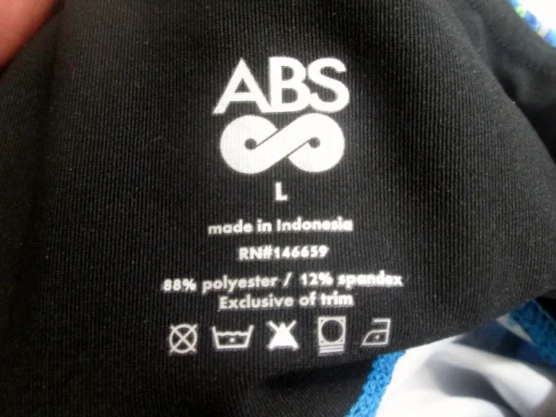 NEW Womens ABS Brand Sweatpants Athletic Workout Yoga Fitness Pants BLUE L Paisley