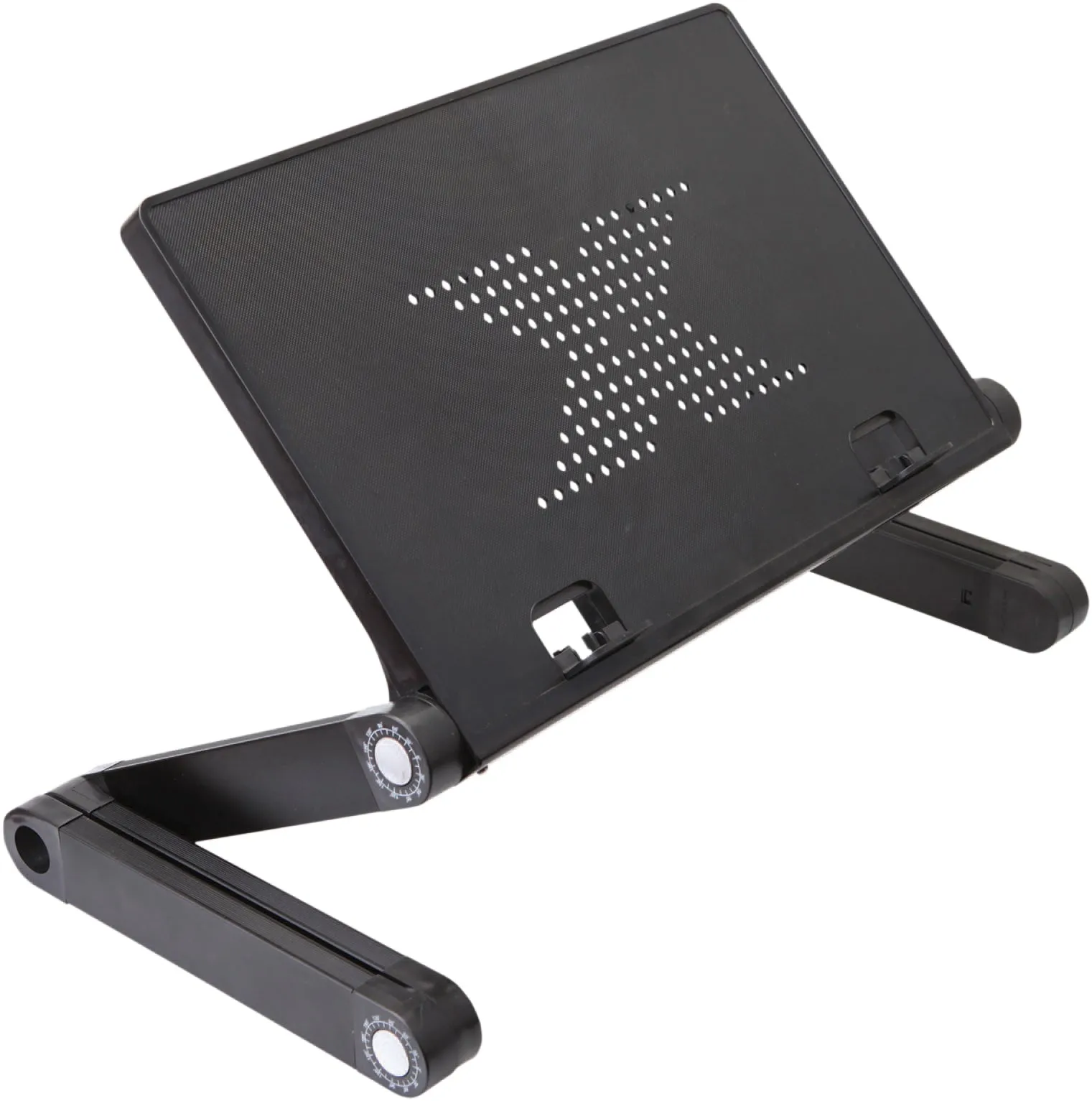 NJS Adjustable Laptop or Tablet Stand with USB Fans and Mouse Holder