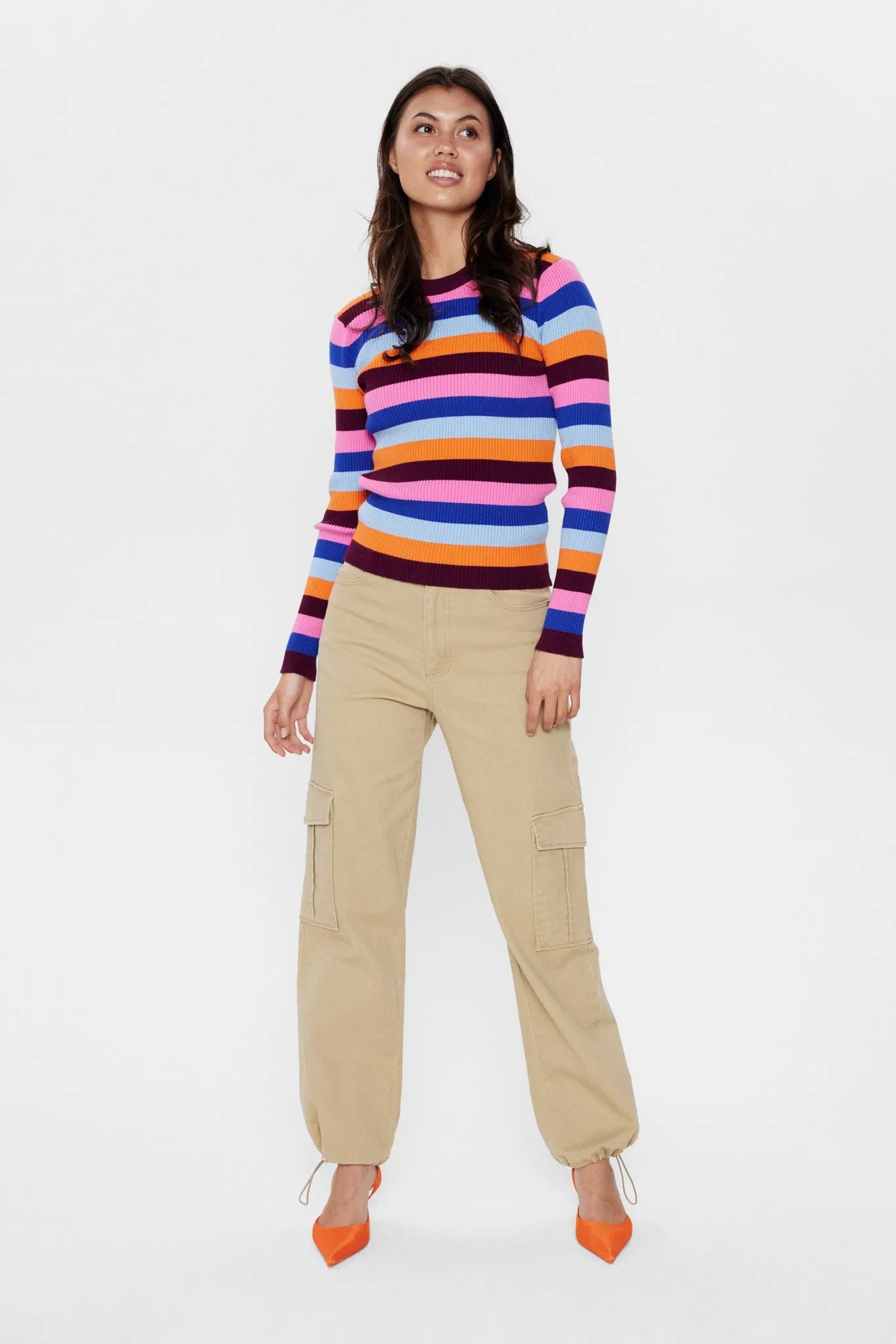 NUMULTA PULLOVER - Red Orange