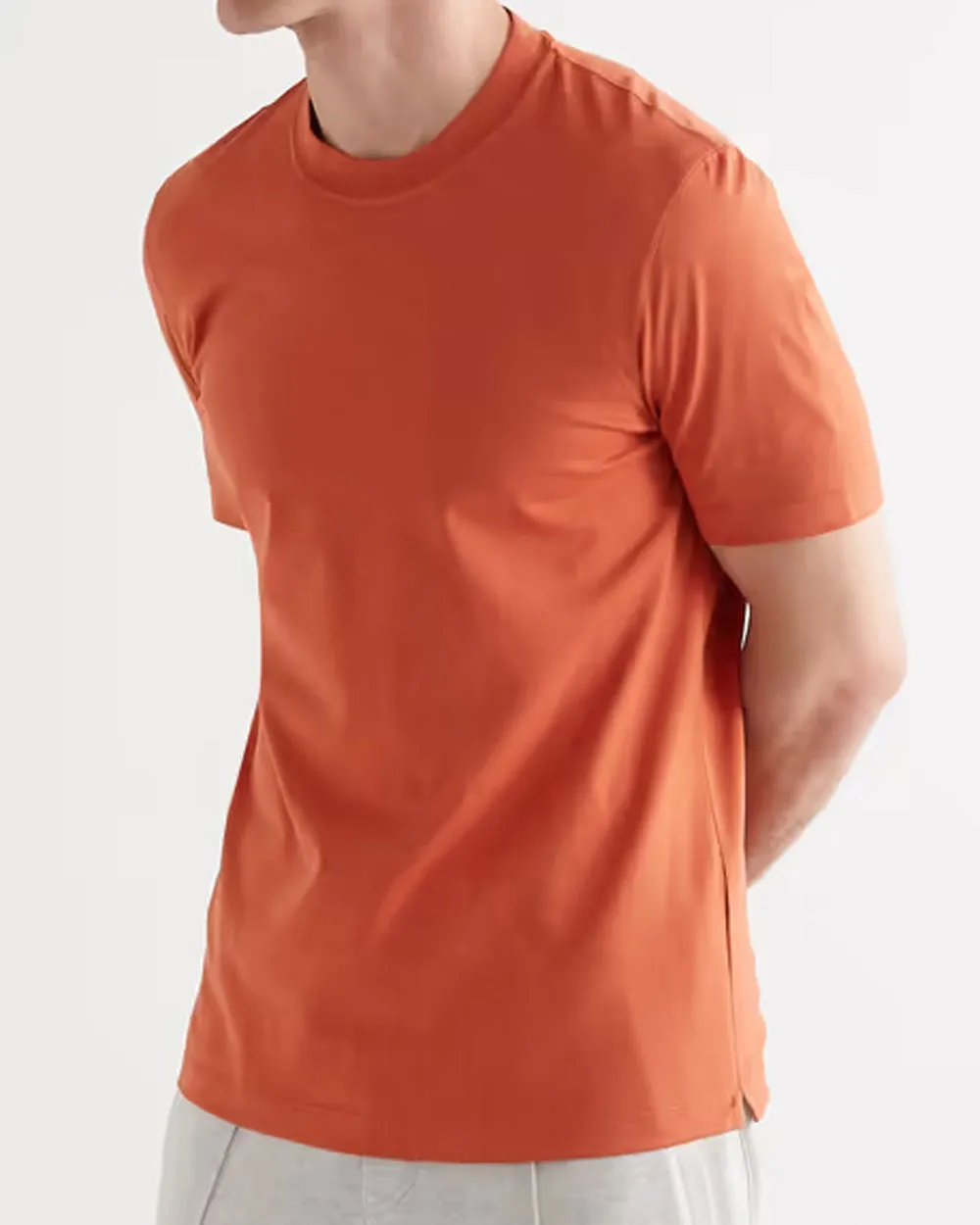 Orange Cotton T-Shirt