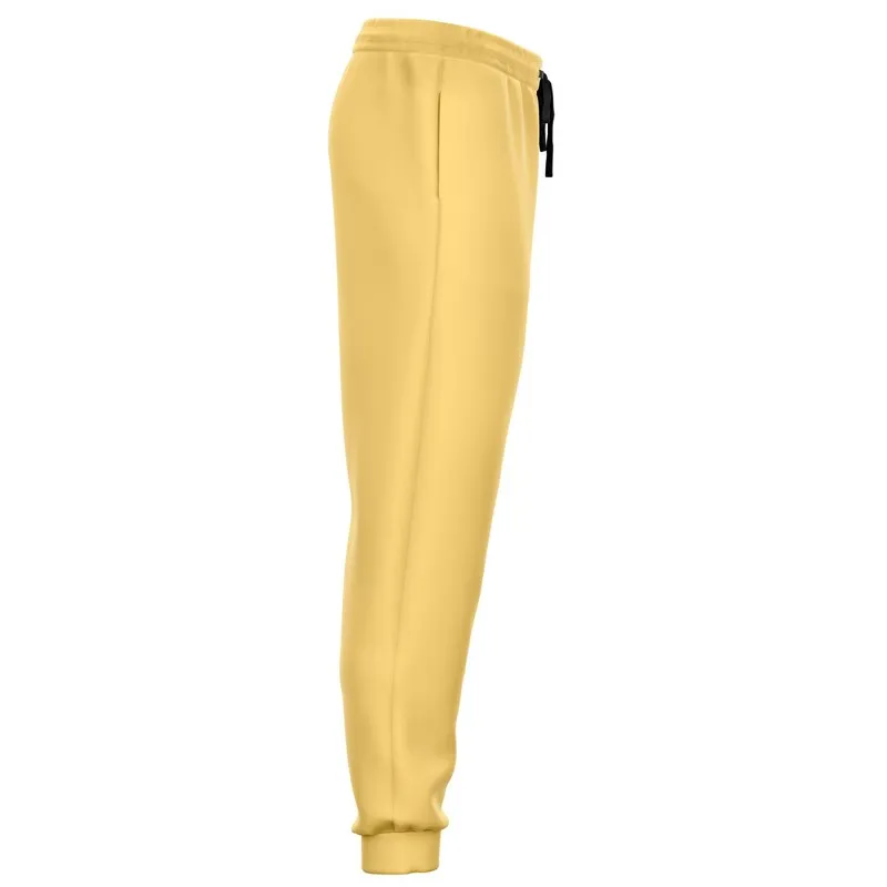 Pastel Orange Yellow Joggers | Unisex | with PLUS sizes | Bright Pastel Orange Yellow | C0M15Y60K0