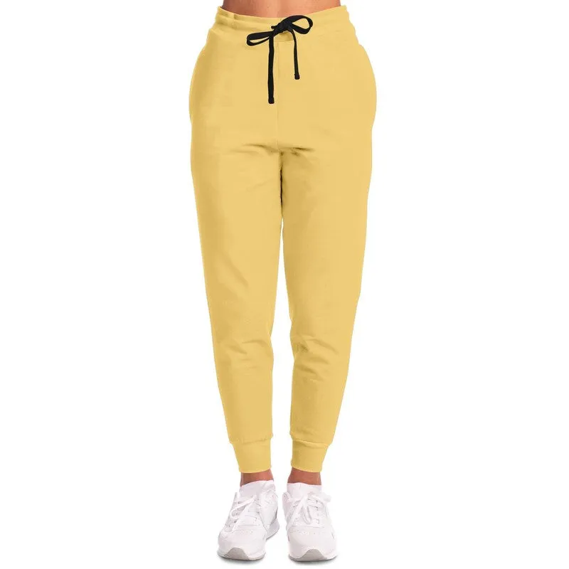 Pastel Orange Yellow Joggers | Unisex | with PLUS sizes | Bright Pastel Orange Yellow | C0M15Y60K0