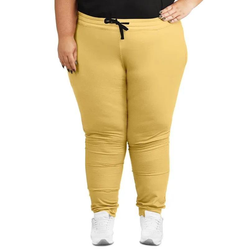 Pastel Orange Yellow Joggers | Unisex | with PLUS sizes | Bright Pastel Orange Yellow | C0M15Y60K0
