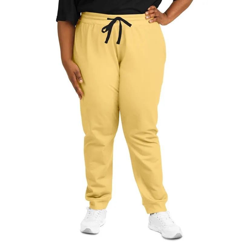 Pastel Orange Yellow Joggers | Unisex | with PLUS sizes | Bright Pastel Orange Yellow | C0M15Y60K0