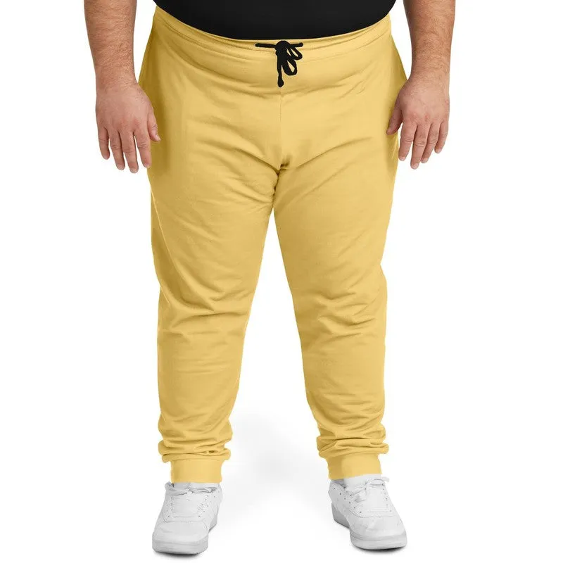 Pastel Orange Yellow Joggers | Unisex | with PLUS sizes | Bright Pastel Orange Yellow | C0M15Y60K0