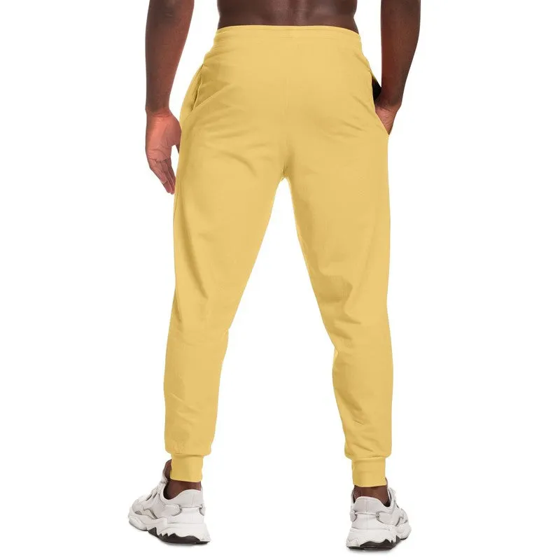 Pastel Orange Yellow Joggers | Unisex | with PLUS sizes | Bright Pastel Orange Yellow | C0M15Y60K0