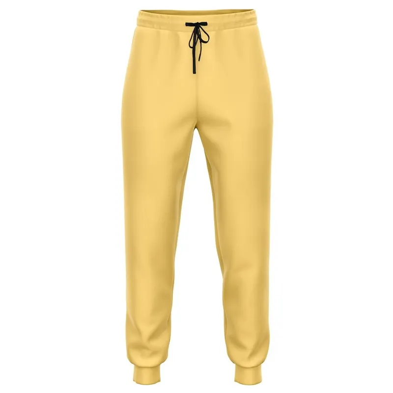 Pastel Orange Yellow Joggers | Unisex | with PLUS sizes | Bright Pastel Orange Yellow | C0M15Y60K0