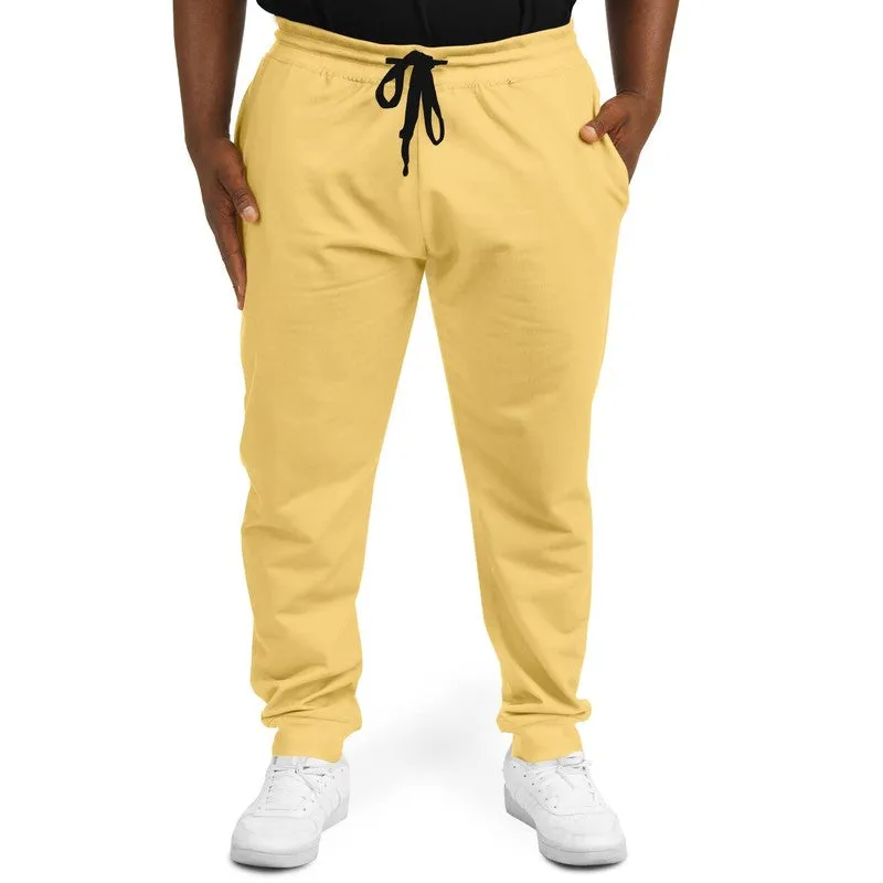 Pastel Orange Yellow Joggers | Unisex | with PLUS sizes | Bright Pastel Orange Yellow | C0M15Y60K0